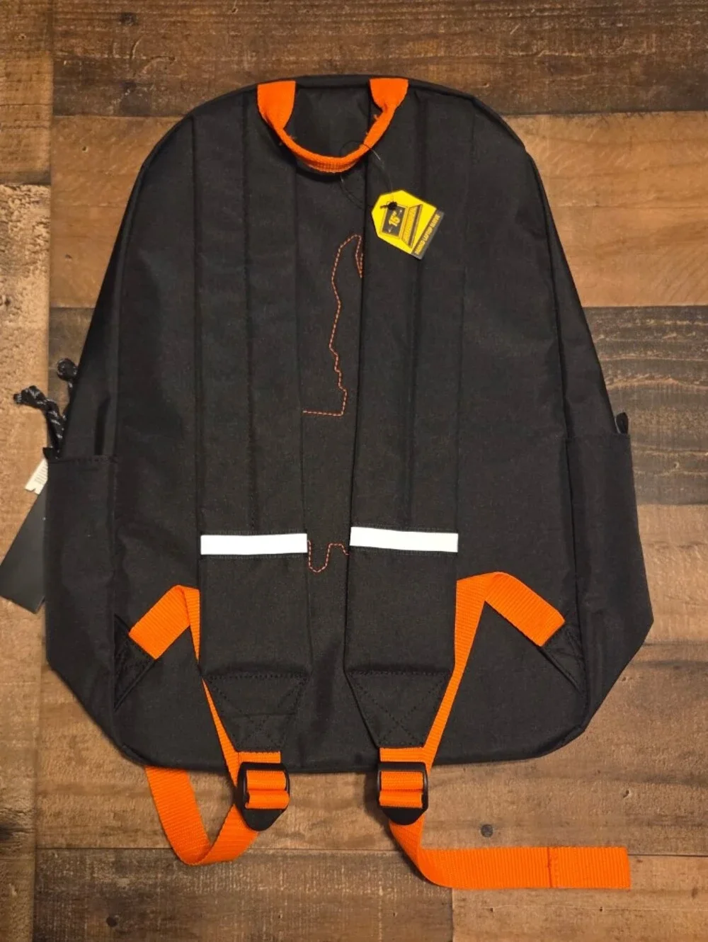 New Fortnite Gamer Black Backpack w/ Orange Accents & Pouch NWT Back To School